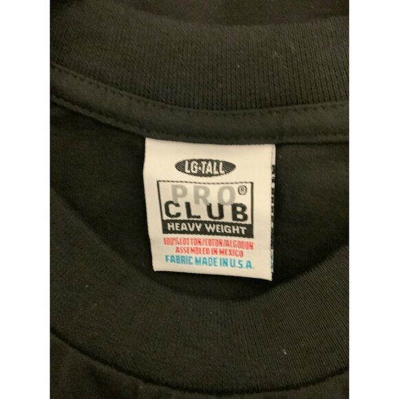 Pro Club Heavyweight Bundle Of 4 Black & White T-Shirts LG-Tall 100% Cotton - Picture 4 of 4